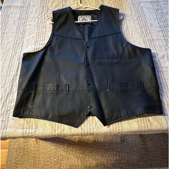 Vintage Wilda leather USA vest (XXXL) - Picture 2 of 3